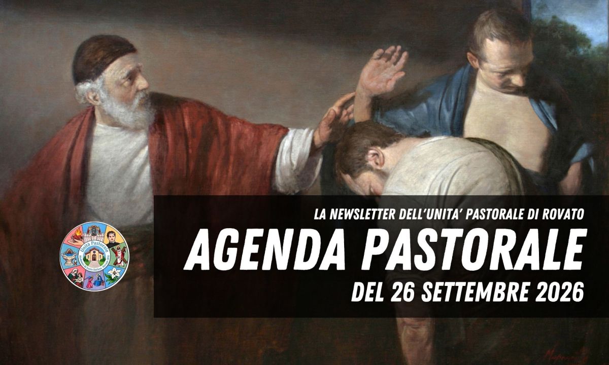 Agenda Pastorale del 26 settembre&nbsp;2026