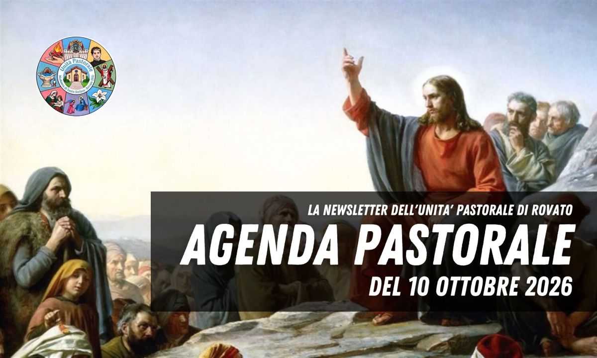 Agenda Pastorale del 10 Ottobre&nbsp;2026