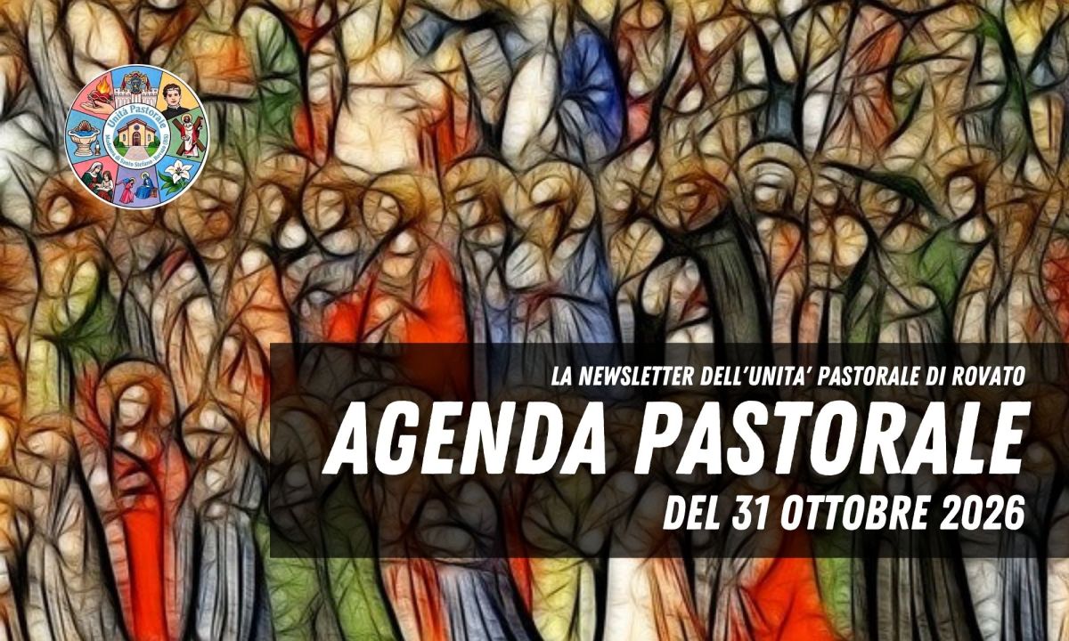 Agenda Pastorale del 31 Ottobre&nbsp;2026